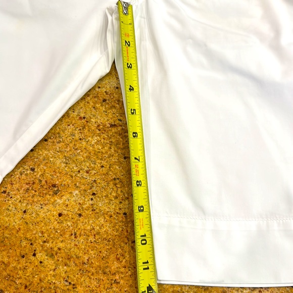 Z-BRAND WOMENS WHITE COTTON KNEE LENGTH SHORTS WITH STITCH DETAILING IN SIZE 28 - Picture 11 of 13